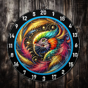 Bold Tropical Parrot Dartboard Delight Dartscheibe