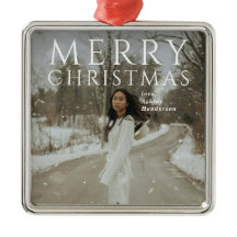 Bold Typografy Foto Modern Christmas