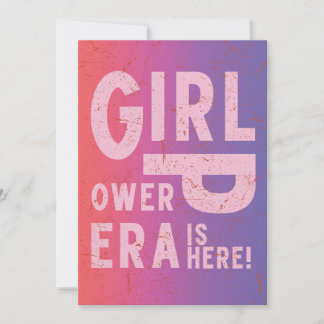 Bold Typografy Modern Girl Power 8 März Feiertagskarte