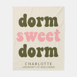 Bold Typografy Personalisiert Abschluss Gift Dorm Fleecedecke