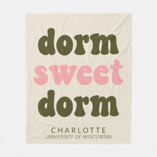 Bold Typografy Personalisiert Abschluss Gift Dorm Fleecedecke