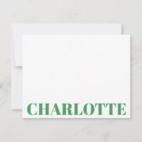 Bold Typografy Personalisiert Kelly Green Name