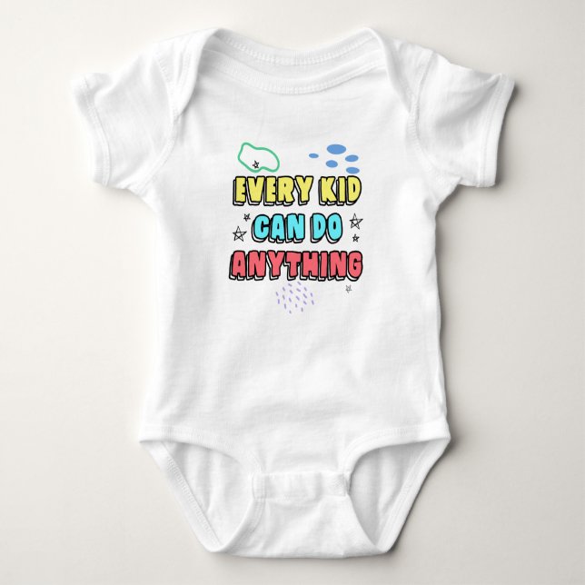 Bold Typografy Statement Design for Kids Baby Strampler (Vorderseite)