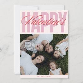 Bold Typographic Valentine’s Day Photo Card Einladung