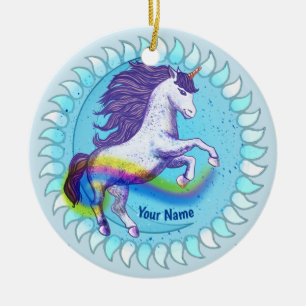 Bold Unicorn Keramik Ornament