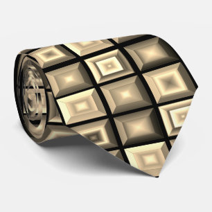 Bold Unusual, zeitgenössische Abstrakt Geometrie Krawatte