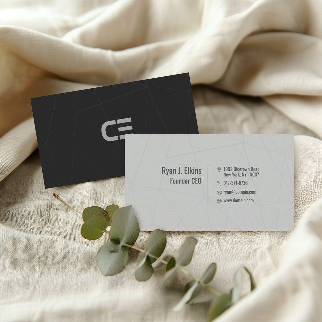 Bold Urban Founder CEO Business Card Visitenkarte (Von Creator hochgeladen)