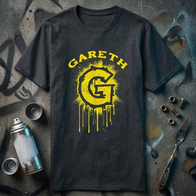 Bold & Urban - Graffiti G Monogram Initial T-Shirt (Von Creator hochgeladen)