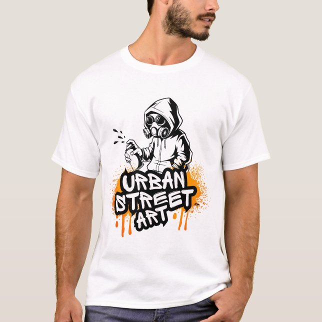  Bold Urban Street Art Graffiti Style Tee (Vorderseite)