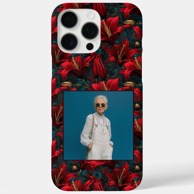 Bold Valentine Gift Lillies Custom  Case-Mate iPhone Hülle (Rückseite)