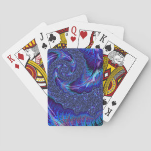 Bold Vibranding Psychedelic Spiraling Fraktal Art Spielkarten