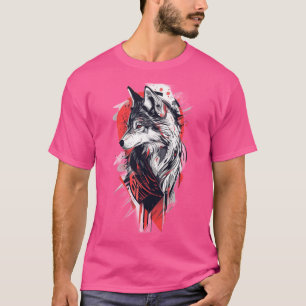 Bold Wolf Graphic T-Shirt - Vibrant Pink