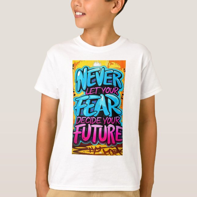 "Bold Words, Bright Future" T-Shirt (Vorderseite)