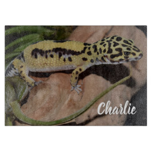 Bold Yellow Leopard Gecko Schneidebrett