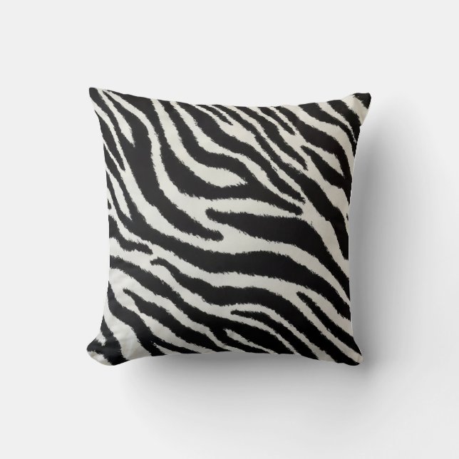 Bold Zebra Stripes Pillow Kissen (Vorderseite)