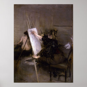 Boldini - Die Künstlerin Ruth Sterling in ihrem At Poster