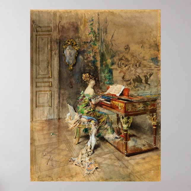 Boldini - Die Pianistin der Lady Poster (Vorne)