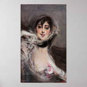 Boldini - Frauen in Handschuhen Poster