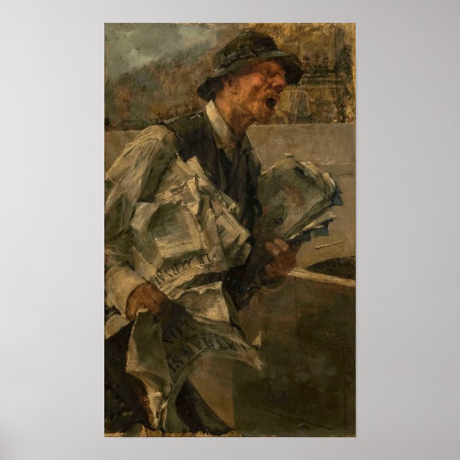 Boldini - Journalist 1878 in Paris Poster (Vorne)