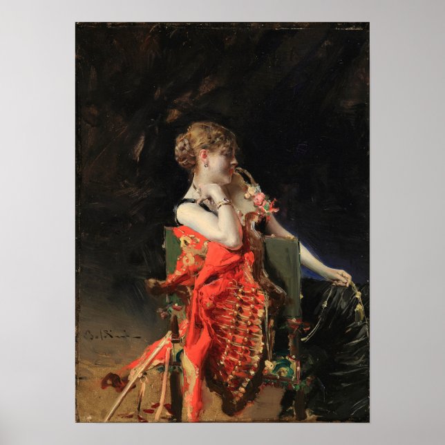 Boldini - Madame X 1879 Poster (Vorne)
