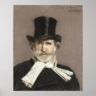 Boldini - Porträt von Giuseppe Verdi Poster