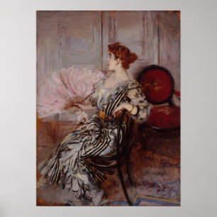 Boldini - Porträt von Madame Torri Tänzerin bei de Poster