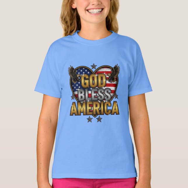 Boldly Blessed  American Spirit T-shirt design  (Vorderseite)