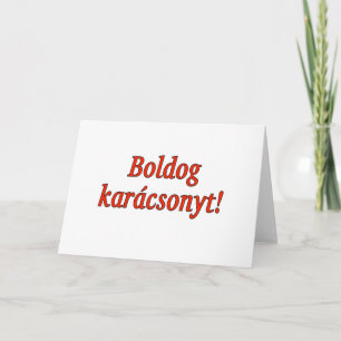 Boldog karácsonyt! Frohe Weihnachten in