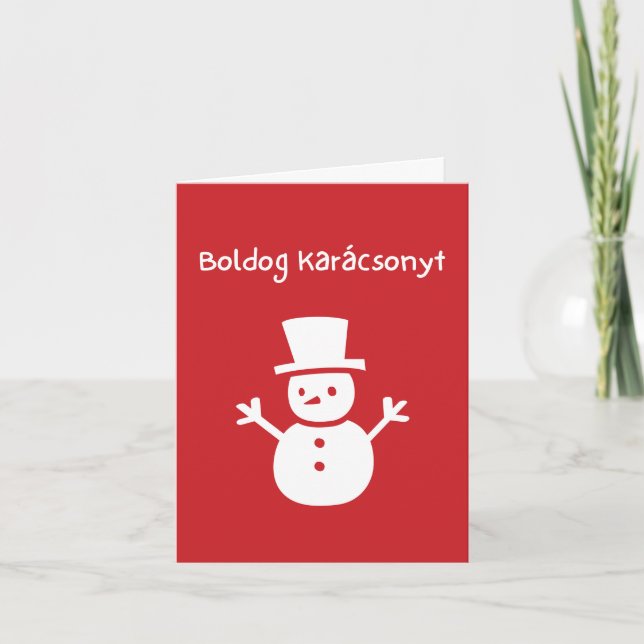 Boldog Karácsonyt Karte (Vorderseite)