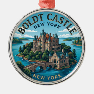 Boldt Castle, Heart Island, Tausend Inseln Ornament Aus Metall