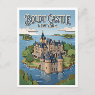 Boldt Castle, Heart Island, Tausend Inseln Postkarte