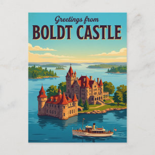 Boldt Castle USA Postkarte