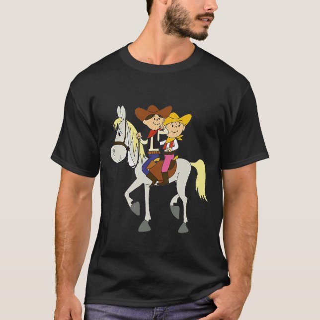 Bolek I Lolek Cowboys CARTOON MEME ANIME T-Shirt (Vorderseite)