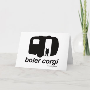 Boler Corgi Note Card - Pembroke Karte