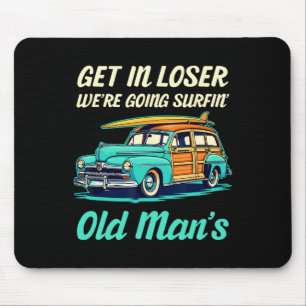 Bolinas Beach Surfer Männer Frauen Surfboard Cool Mousepad