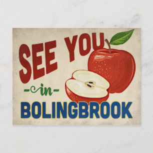 Bolingbrook Illinois Apple - Vintage Travel Postkarte