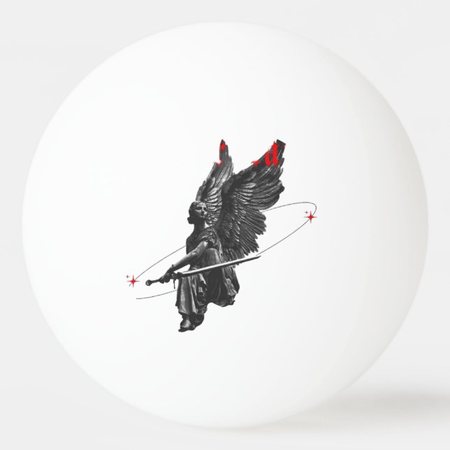 bolinha de ping pong 3 estatua arcanja  tischtennisball (Vorderseite)
