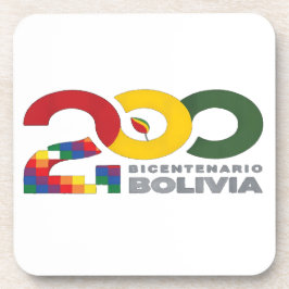 Bolivia bicentenario 200 años  getränkeuntersetzer