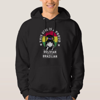 Bolivia Flag Brazil Grown Women Girl Citizen Pride Hoodie