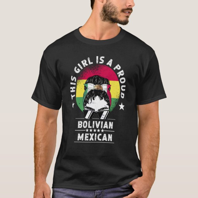 Bolivia Flag Mexico Grown Women Girl Citizen Pride T-Shirt (Vorderseite)