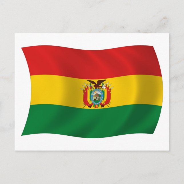 Bolivia Flag Postkarte (Vorderseite)
