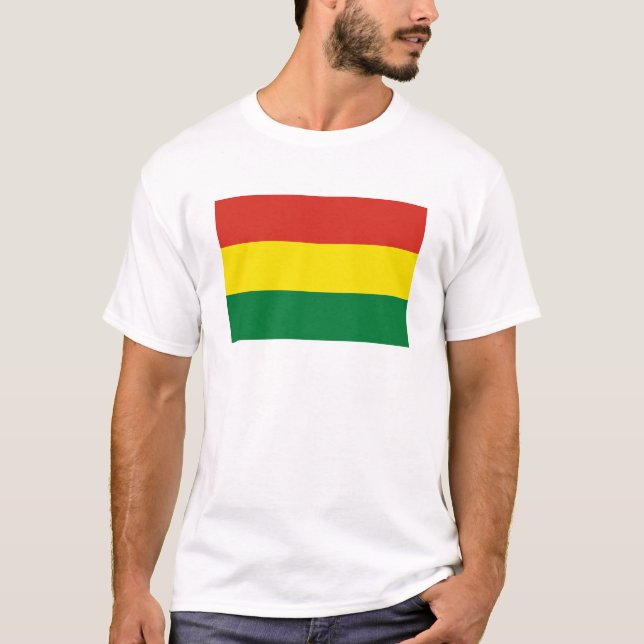 Bolivia Flag T-Shirt, Patriotic T-Shirts, T-Shirt (Vorderseite)