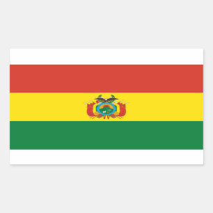Bolivia* Flaggen-Aufkleber Bandera De Bolivien Rechteckiger Aufkleber