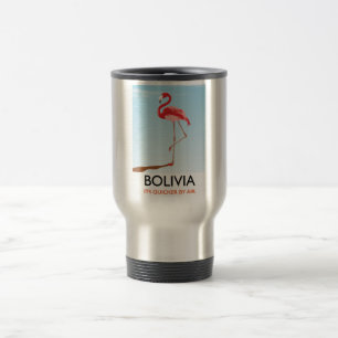 Bolivia Flamingo Reiseplakat Reisebecher
