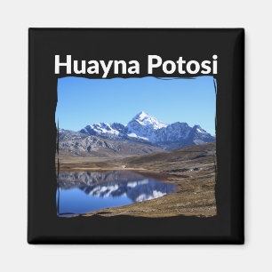 Bolivia Huayna Potosi Mountain - Andes Art Magnet