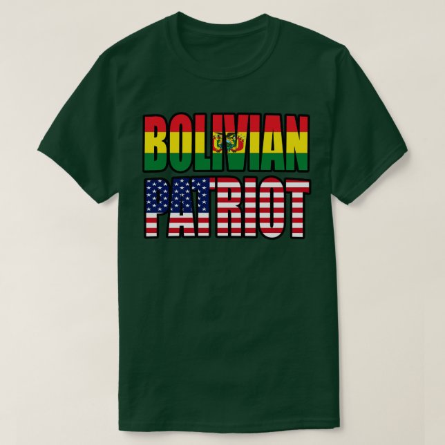 Bolivianer Amerikanischer Patriot Pride Heritage F T-Shirt (Design vorne)