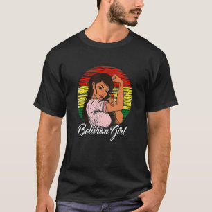 Bolivianische Flagge Bolivien Bolivian Girl T-Shirt