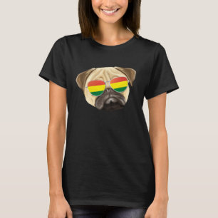 Bolivianische Flagge Mops Hund Bolivien Tasche T-Shirt