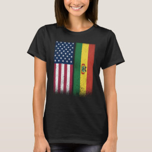 Bolivianische Flagge USA und Bolivien Flaggen Prou T-Shirt