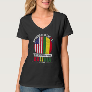 Bolivianisches amerikanisches Patriot Herz ist von T-Shirt